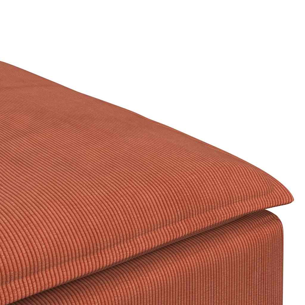 modulær sofa fodskammel modul 100x100x48 cm rød orange