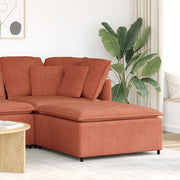 modulær sofa fodskammel modul 100x100x48 cm rød orange