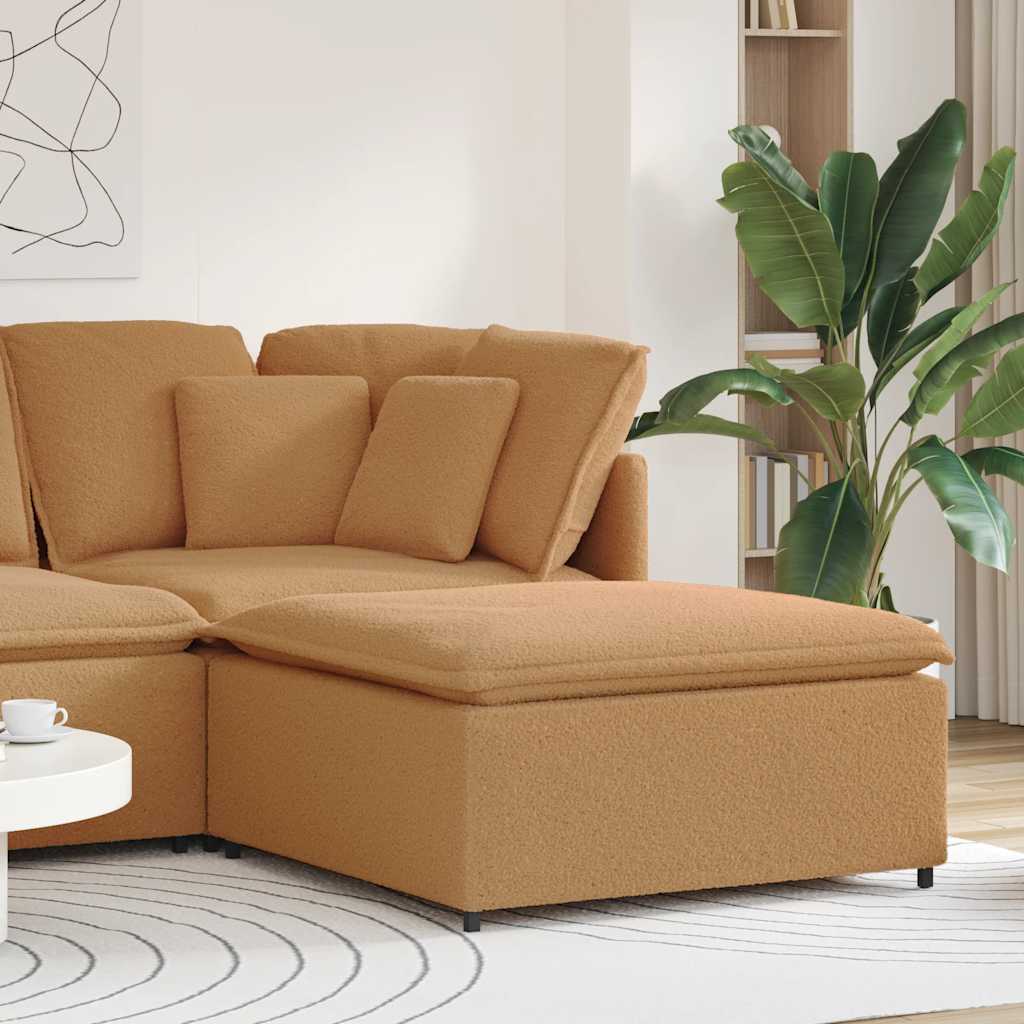 modulær sofa fodskammel modul 100x100x48 cm beige