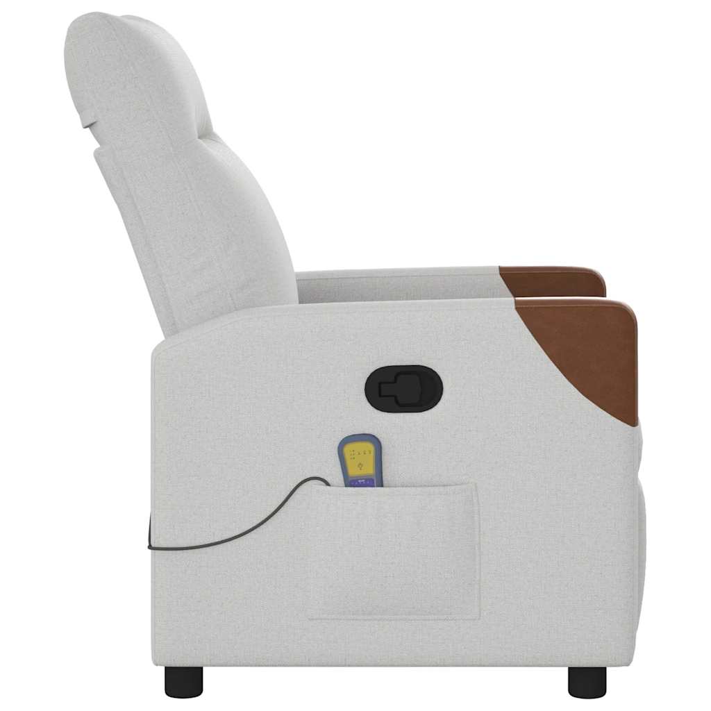 massagestol stof skygrå