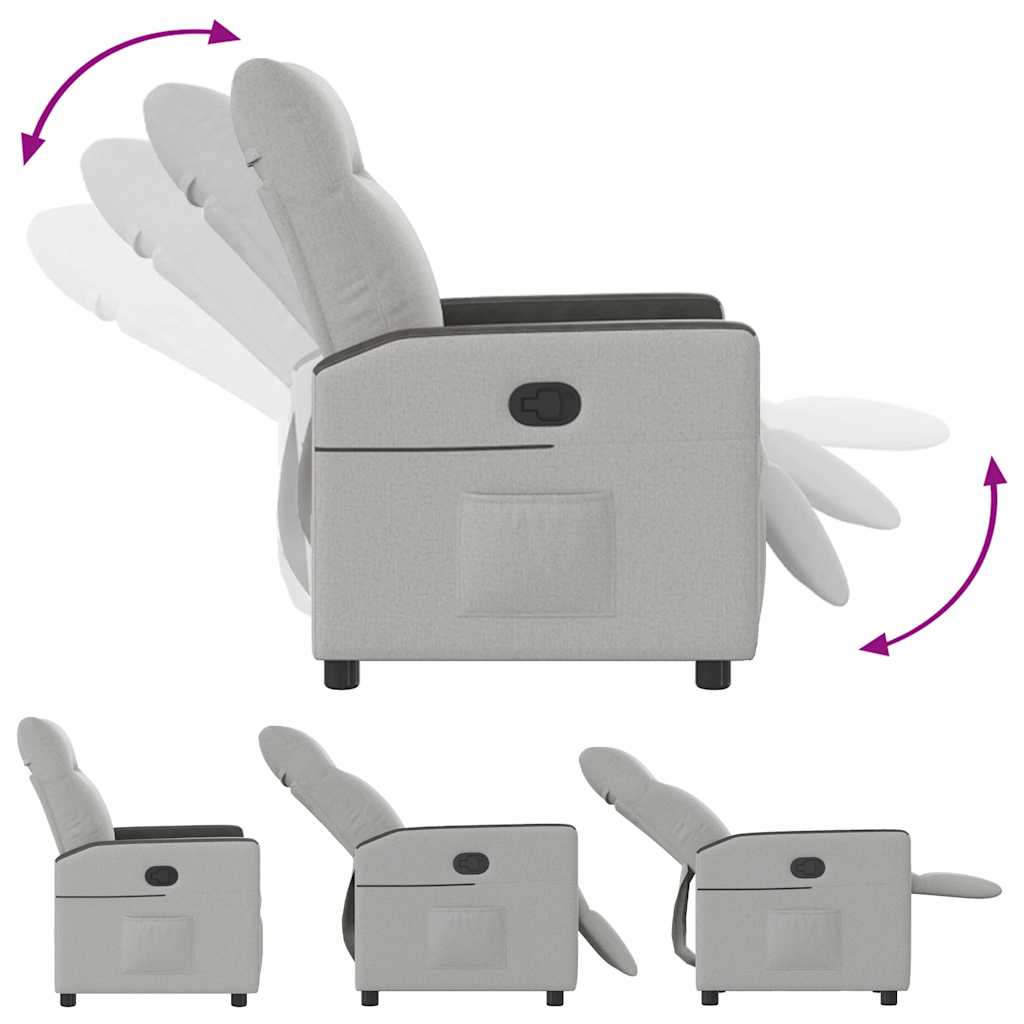 liggestol stof skygrå