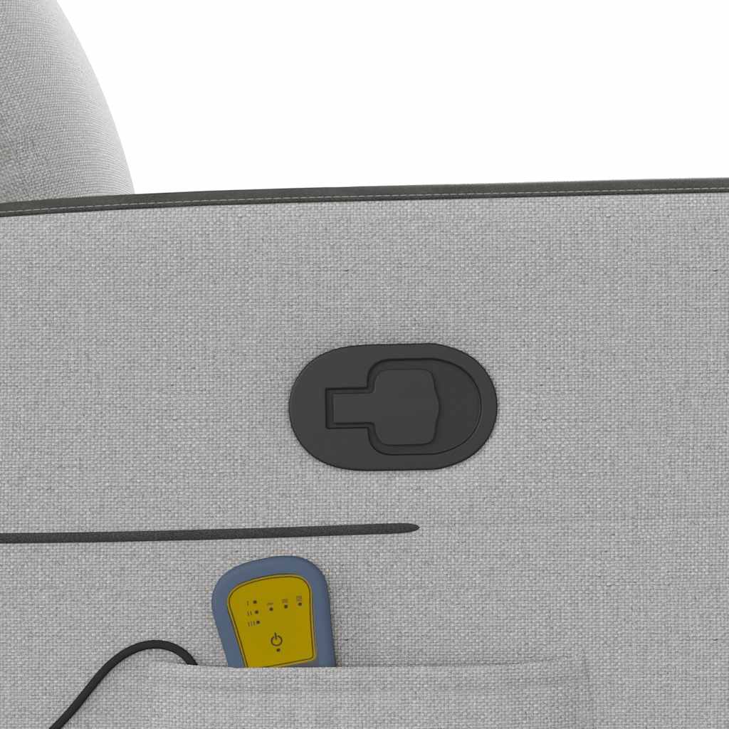 massagestol stof skygrå