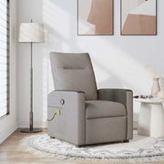 massagestol stof gråbrun