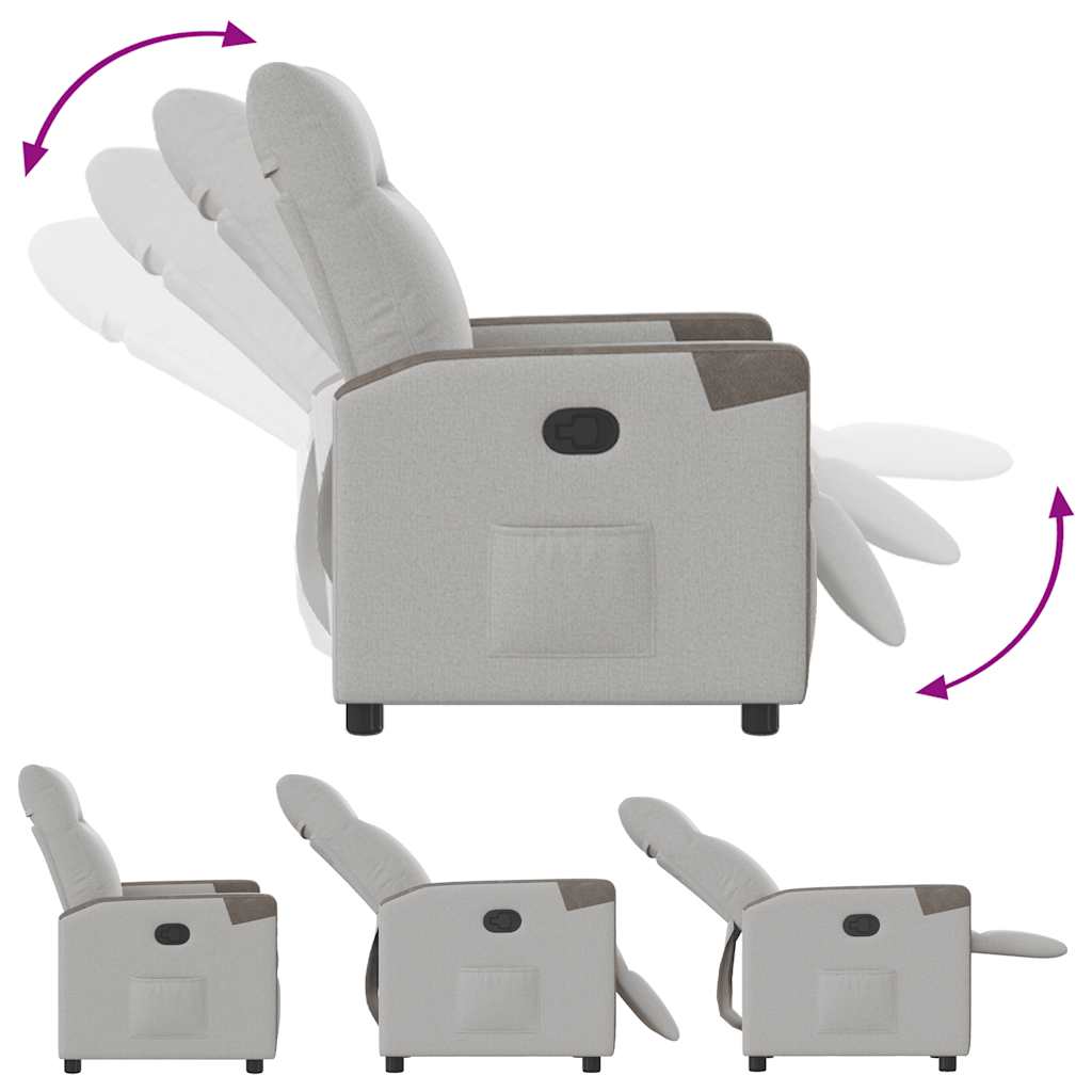 liggestol stof skygrå