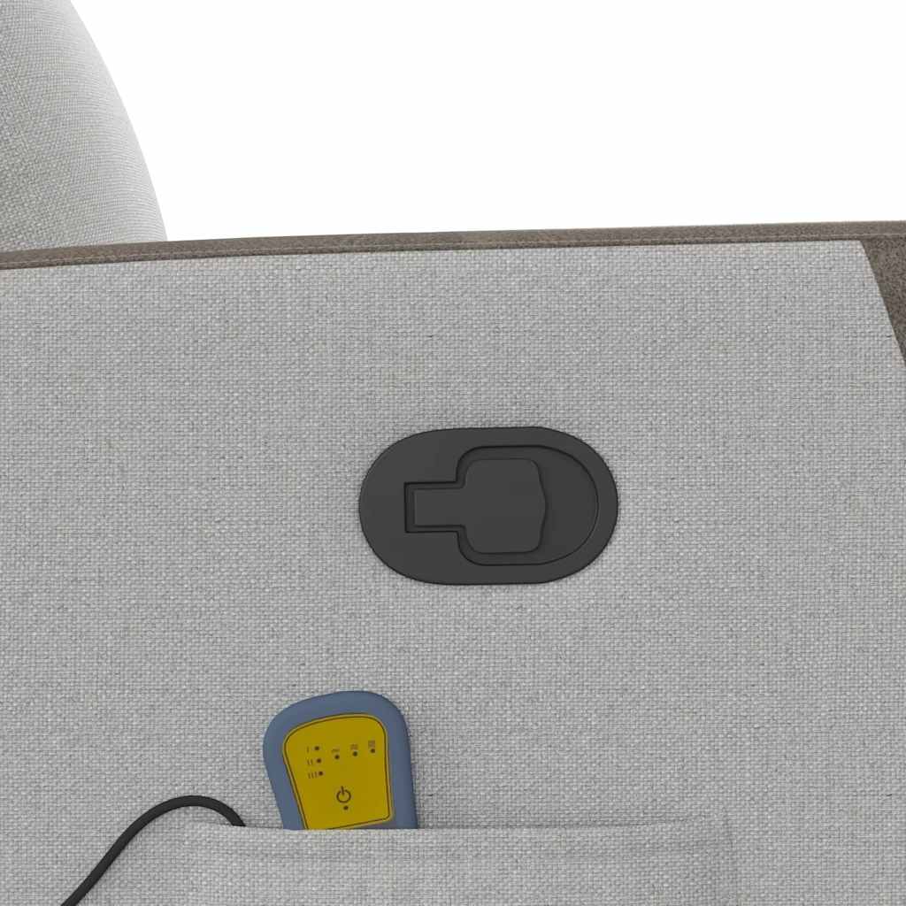 massagestol stof skygrå