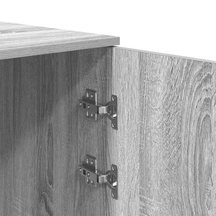 opbevaringsskab 50x45x103,5 cm konstrueret træ grå sonoma-eg