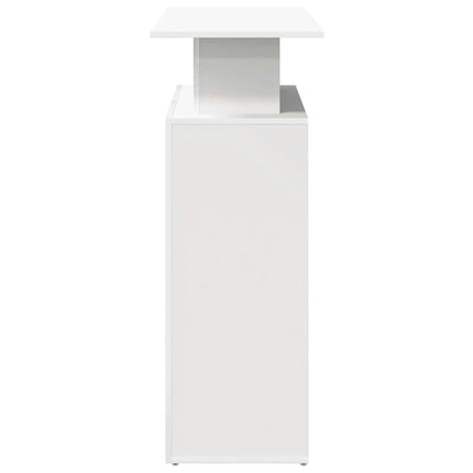 receptionsdisk hvid 100x40x104 cm konstrueret træ