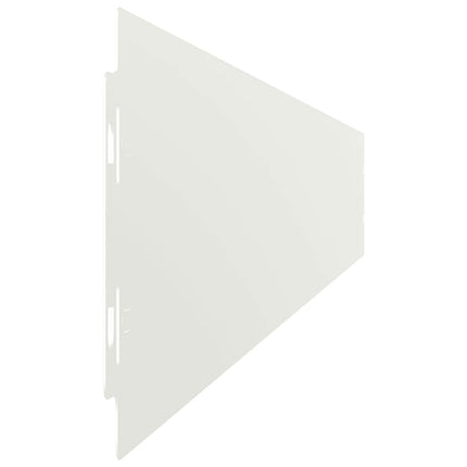 plænekanter 50 stk. 10x103 cm koldvalset stål hvid