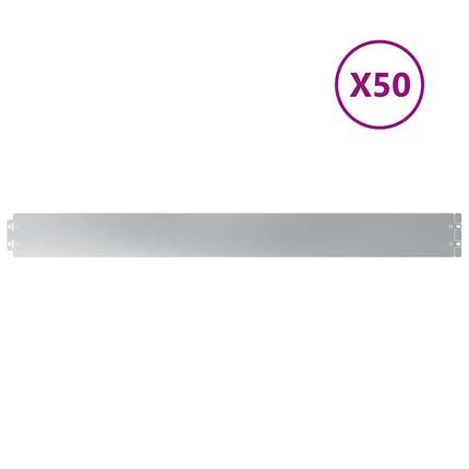 plænekanter 50 stk. 10x103 cm galvaniseret stål