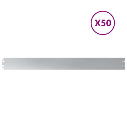 plænekanter 50 stk. 10x103 cm galvaniseret stål