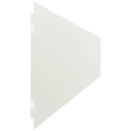 plænekanter 10 stk. 15x103 cm koldvalset stål hvid