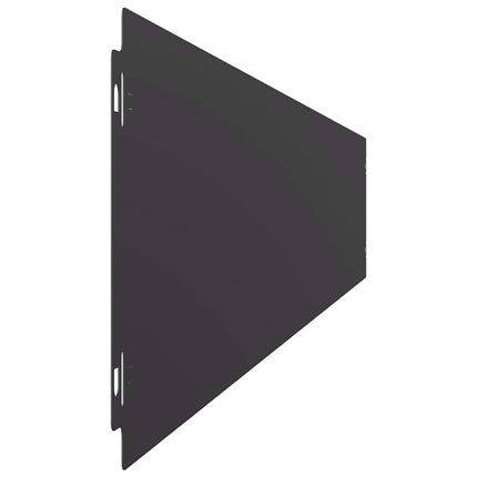 plænekanter 50 stk. 15x103 cm koldvalset stål sort