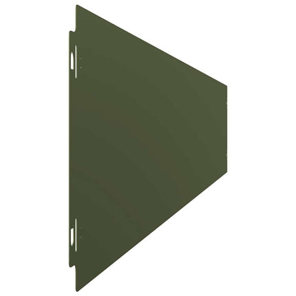 plænekanter 50 stk. 15x103 cm koldvalset stål olivengrøn