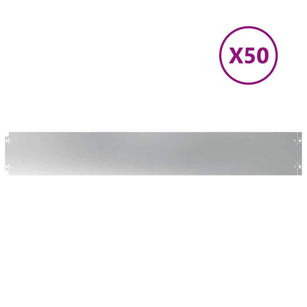 plænekanter 50 stk. 15x103 cm galvaniseret stål