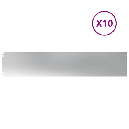 plænekanter 10 stk. 20x103 cm galvaniseret stål