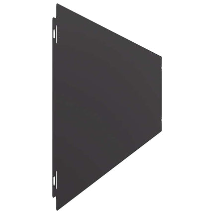 plænekanter 30 stk. 20x103 cm koldvalset stål sort
