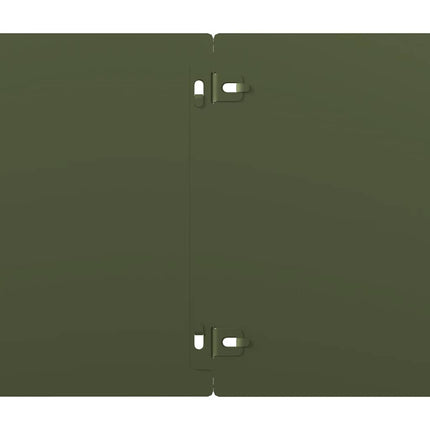 plænekanter 30 stk. 20x103 cm koldvalset stål olivengrøn