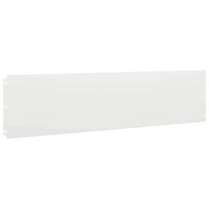 plænekanter 10 stk. 25x103 cm koldvalset stål hvid