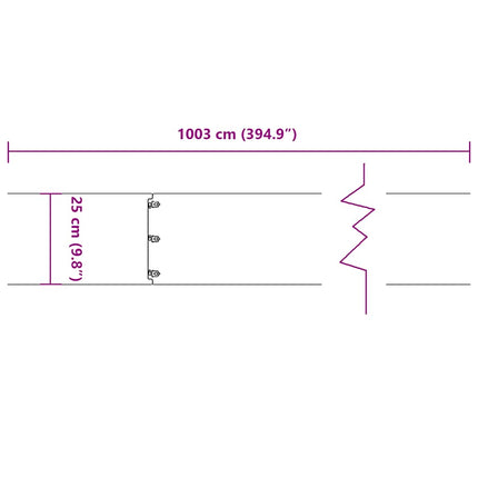 plænekanter 10 stk. 25x103 cm koldvalset stål hvid