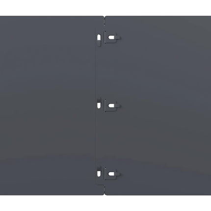 plænekanter 10 stk. 25x103 cm koldvalset stål antracit