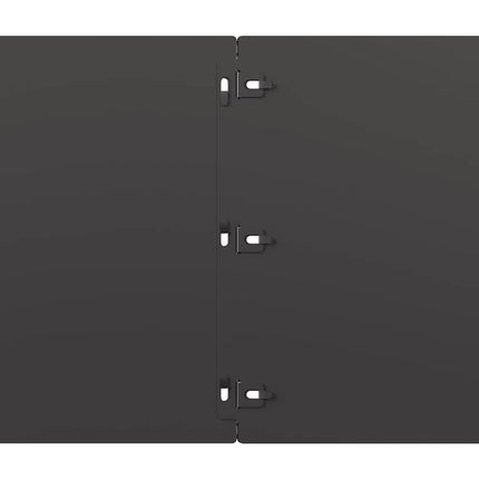 plænekanter 20 stk. 25x103 cm koldvalset stål sort