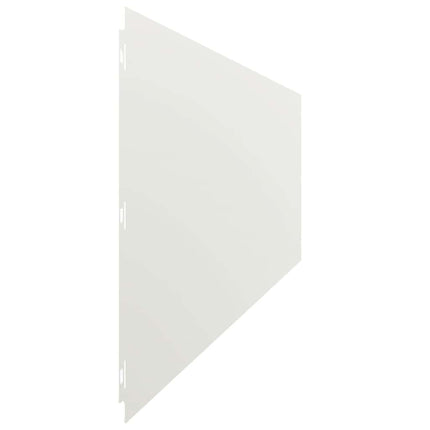 plænekanter 20 stk. 25x103 cm koldvalset stål hvid