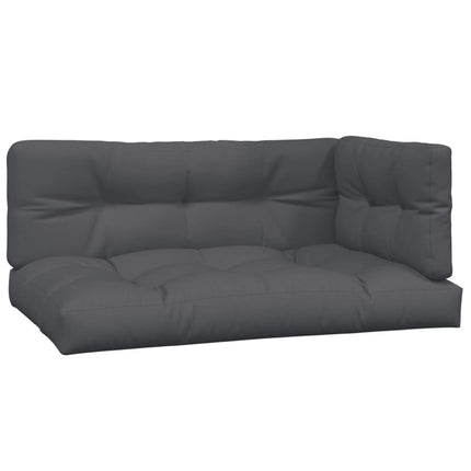 hjørnemodul til pallesofa med hynder massivt akacietræ
