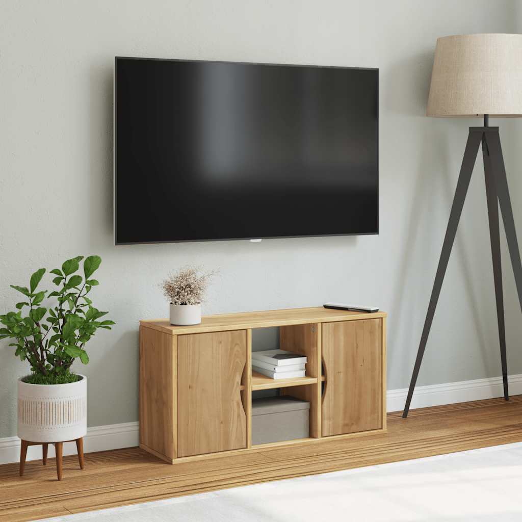 TV-skab ODDA 79x24x40 cm massivt fyrretræ