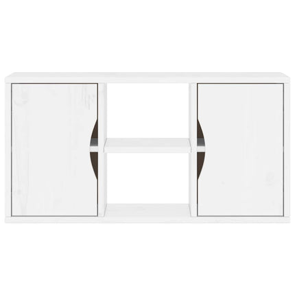 TV-skab ODDA 79x24x40 cm massivt fyrretræ hvid