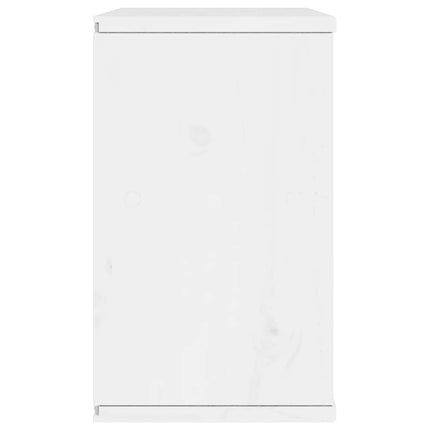 TV-skab ODDA 79x24x40 cm massivt fyrretræ hvid