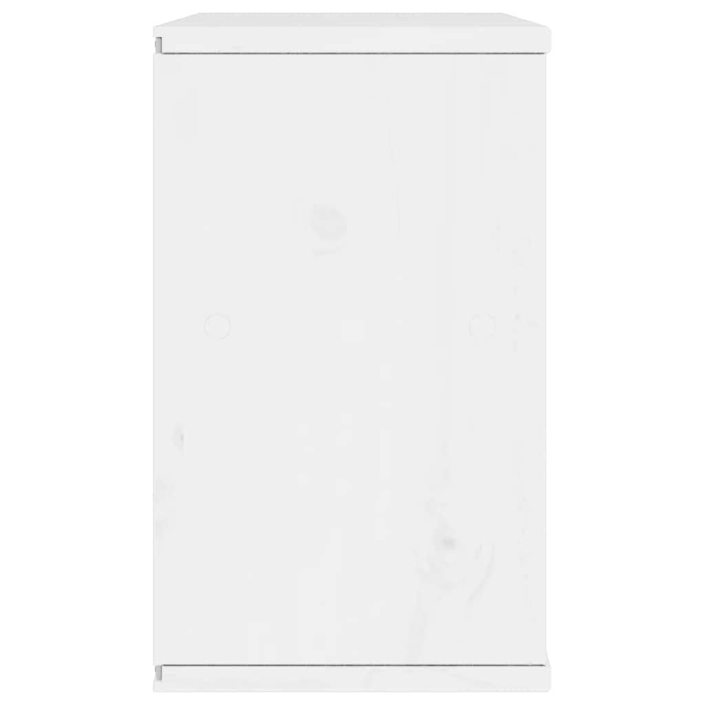 TV-skab ODDA 79x24x40 cm massivt fyrretræ hvid