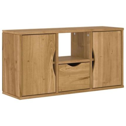 TV-skab ODDA med skuffe 79x24x40 cm massivt fyrretræ