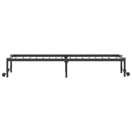 sengeramme uden madras foldbare 75x190 cm stål sort