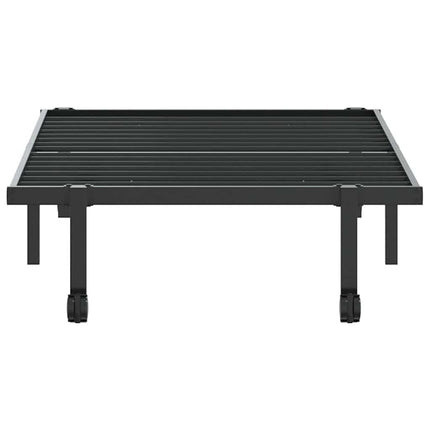 sengeramme uden madras foldbare 90x190 cm stål sort