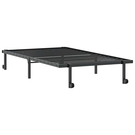 sengeramme uden madras foldbare 100x200 cm stål sort