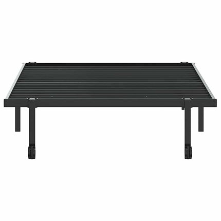 sengeramme uden madras foldbare 100x200 cm stål sort