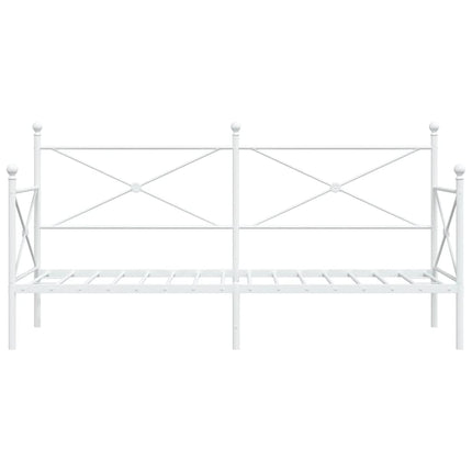 daybed uden madras 90x200 cm stål hvid