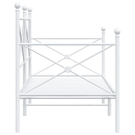 daybed uden madras 90x200 cm stål hvid