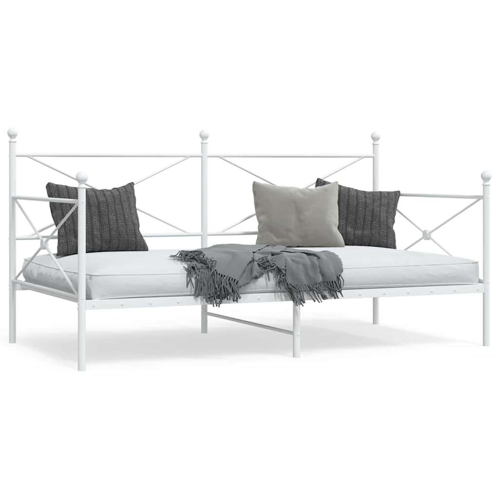 daybed uden madras 100x190 cm stål hvid