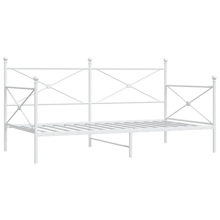 daybed uden madras 100x200 cm stål hvid