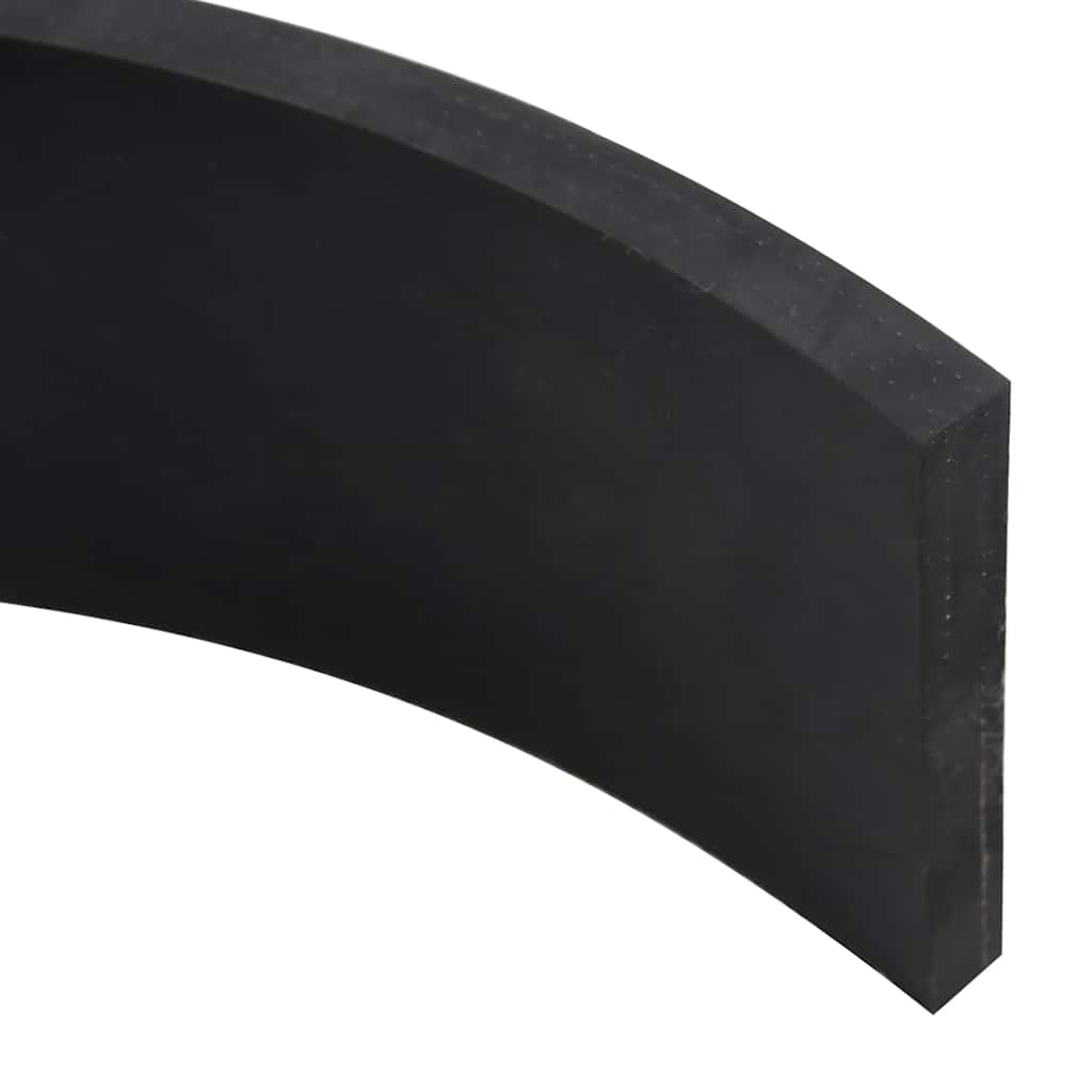gummikant til sneplov 120x8x1 cm sort