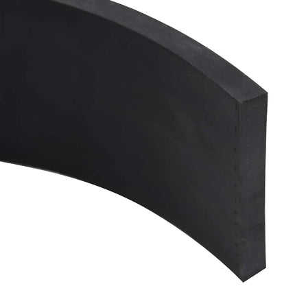 gummikant til sneplov 180x8x1 cm sort