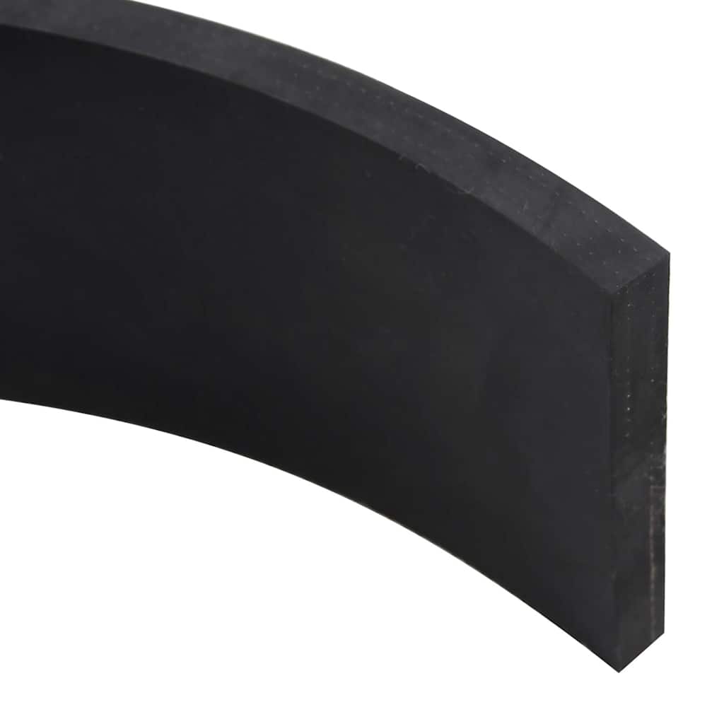 gummikant til sneplov 80x10x1 cm sort