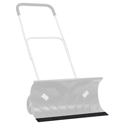 gummikant til sneplov 120x15x1 cm sort