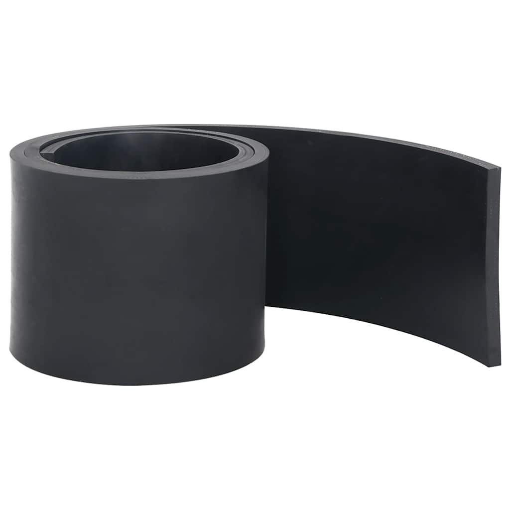 gummikant til sneplov 150x15x1 cm sort