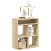 bogreol 66x31x80 cm konstrueret træ sonoma-eg