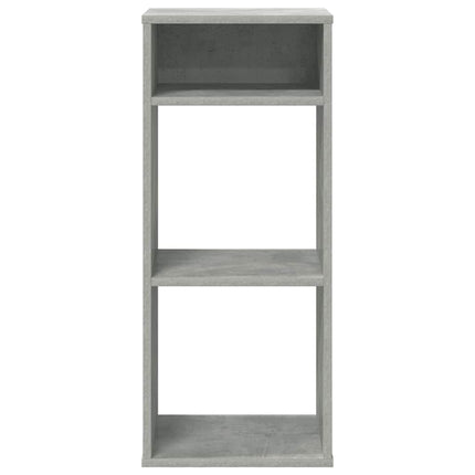 bogreol 34x31x80 cm konstrueret træ betongrå