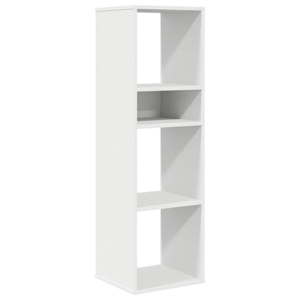 bogreol 34x31x112 cm konstrueret træ hvid