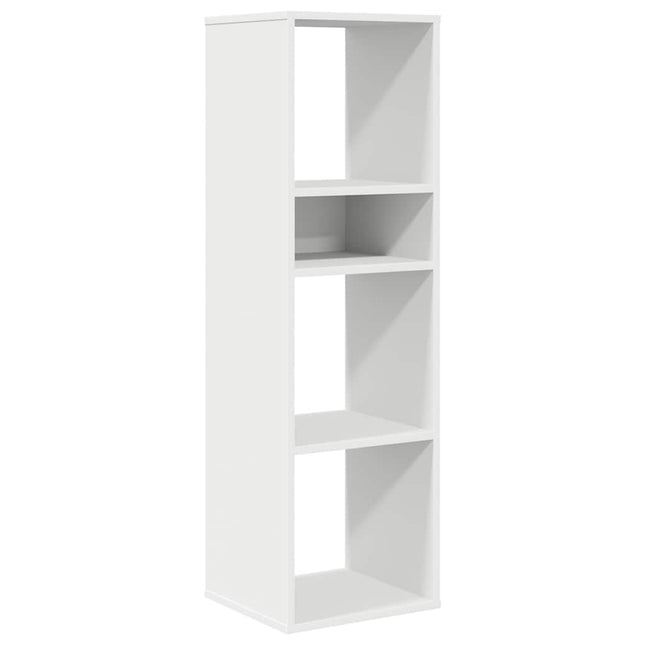 bogreol 34x31x112 cm konstrueret træ hvid