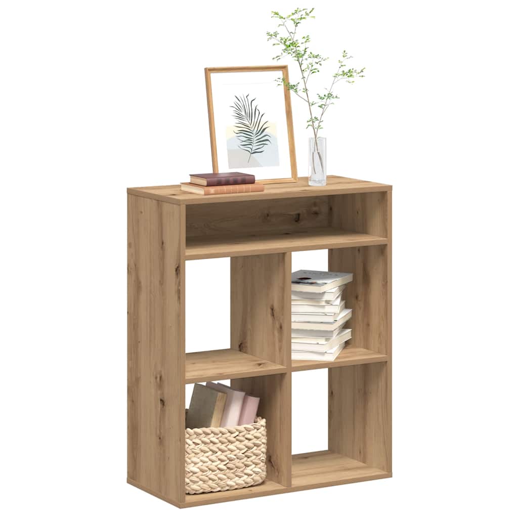 bogskab 66x31x80 cm konstrueret træ kunsteg billede
